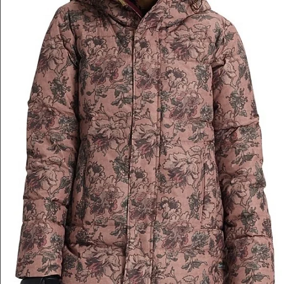 Burton Floral Women's Jacket - Pink and Black - Picture 3 of 7